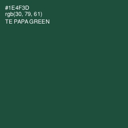 #1E4F3D - Te Papa Green Color Image